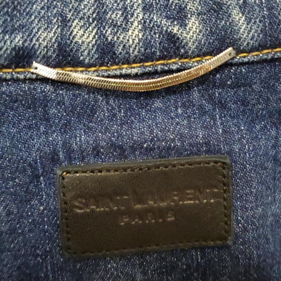 YSL Distressed Jean Demin Jacket - Picture 4 of 4